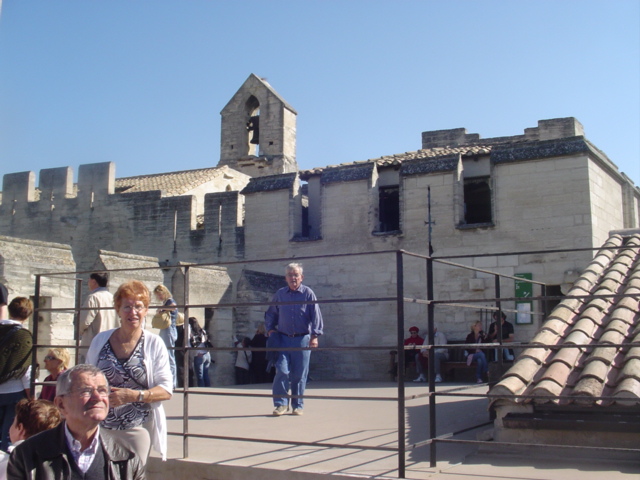 Sur la terrasse du Palais