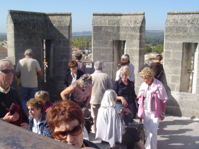 Sur la terrasse du Palais