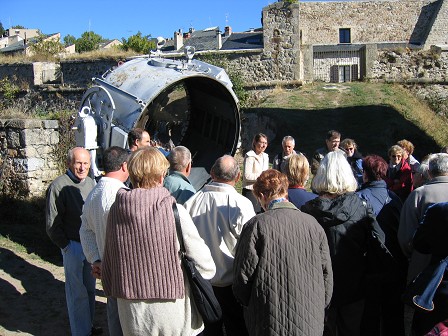 Visite guid�e du four solaire